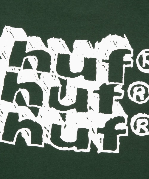 HUF（ハフ）の「HAND STACKED LS TEE（Tシャツ/カットソー・メンズ・ブラック系その他/ホワイト/グリーン系その他・XXL/XL/L/M/S）」の9枚目の写真