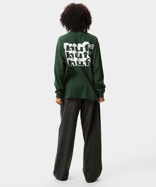 HUF（ハフ）の「HAND STACKED LS TEE（Tシャツ/カットソー・メンズ・ブラック系その他/ホワイト/グリーン系その他・XXL/XL/L/M/S）」の6枚目の写真