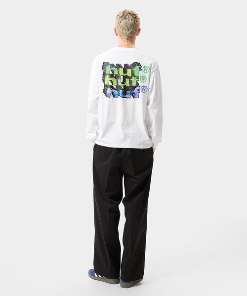 HUF（ハフ）の「HAND STACKED LS TEE（Tシャツ/カットソー・メンズ・ブラック系その他/ホワイト/グリーン系その他・XXL/XL/L/M/S）」の15枚目の写真