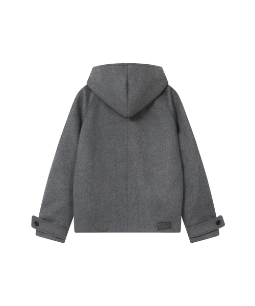 Miseki SEOUL(ミセキソウル)の「Hoodie double button coat CHARCOAL(チェスターコート・レディース・その他・ONE SIZE)」の2枚目の写真