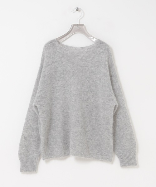 URBAN RESEARCH(アーバンリサーチ)の「『WEB/一部店舗限定カラー』ヘアリールーズニット(ニット/セーター・レディース・オフホワイト/グレー系その他/ブラウン系その他/ライトピンク/イエロー・FREE)」の16枚目の写真