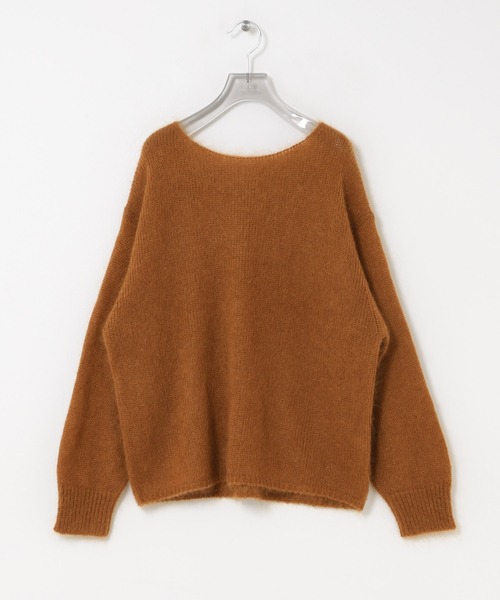 URBAN RESEARCH(アーバンリサーチ)の「『WEB/一部店舗限定カラー』ヘアリールーズニット(ニット/セーター・レディース・オフホワイト/グレー系その他/ブラウン系その他/ライトピンク/イエロー・FREE)」の18枚目の写真