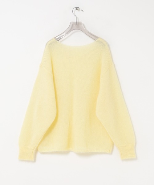 URBAN RESEARCH(アーバンリサーチ)の「『WEB/一部店舗限定カラー』ヘアリールーズニット(ニット/セーター・レディース・オフホワイト/グレー系その他/ブラウン系その他/ライトピンク/イエロー・FREE)」の22枚目の写真