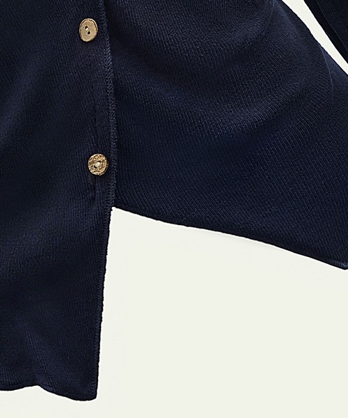 CHUN CHUN NOTES（チュンチュンノーツ）の「斜めボタンアシンメトリー長袖カットソー（Tシャツ/カットソー・レディース・ネイビー・M）」の15枚目の写真