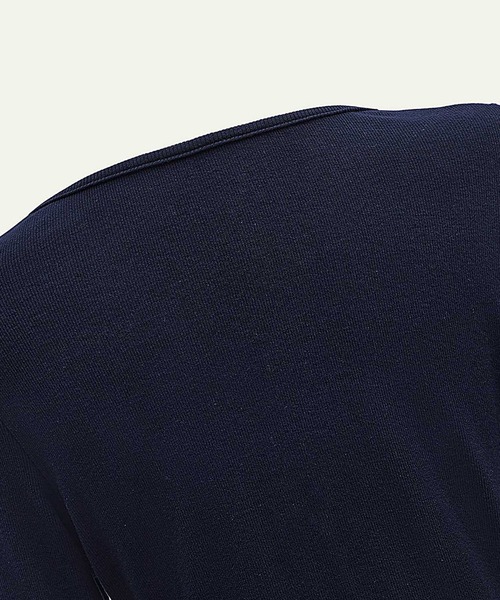 CHUN CHUN NOTES（チュンチュンノーツ）の「斜めボタンアシンメトリー長袖カットソー（Tシャツ/カットソー・レディース・ネイビー・M）」の17枚目の写真