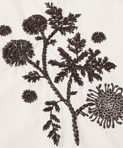 U:UME（ユーム）の「Contrast Embroidery Shirt（シャツ/ブラウス・メンズ・ブラウン/アイボリー・MEDIUM/X-LARGE/LARGE）」の4枚目の写真