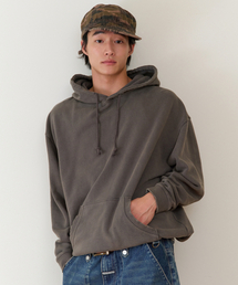 STRING WASHED HOODIE CHARCOAL