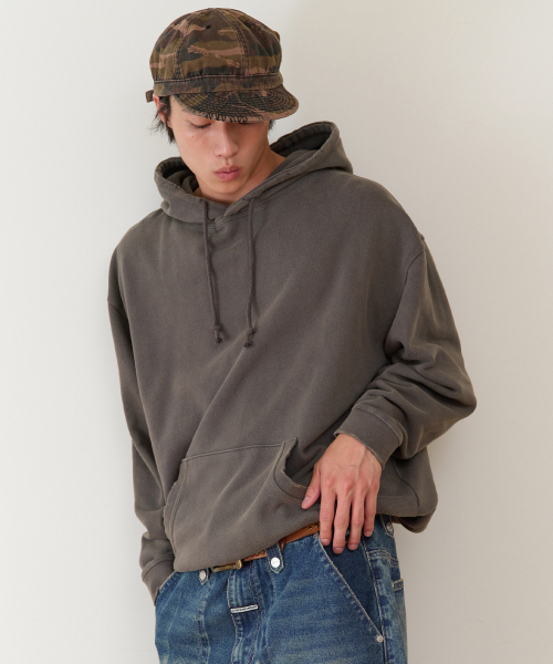 THEVINYLHOUSE（ザバイニルハウス）の「STRING WASHED HOODIE CHARCOAL（パーカー・メンズ・その他・SMALL/MEDIUM/LARGE）」の2枚目の写真