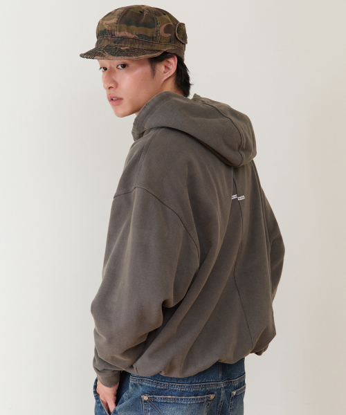 THEVINYLHOUSE（ザバイニルハウス）の「STRING WASHED HOODIE CHARCOAL（パーカー・メンズ・その他・SMALL/MEDIUM/LARGE）」の3枚目の写真