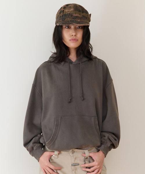 THEVINYLHOUSE（ザバイニルハウス）の「STRING WASHED HOODIE CHARCOAL（パーカー・メンズ・その他・SMALL/MEDIUM/LARGE）」の5枚目の写真