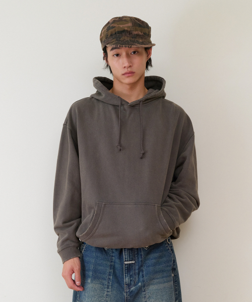 THEVINYLHOUSE（ザバイニルハウス）の「STRING WASHED HOODIE CHARCOAL（パーカー・メンズ・その他・SMALL/MEDIUM/LARGE）」の6枚目の写真