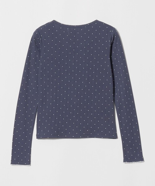NICE WEATHER(ナイスウェザー)の「<NICE WEATHER>ドットレース カットソー(Tシャツ/カットソー・レディース・ホワイト/ネイビー/ライトグレー・FREE)」の19枚目の写真