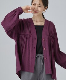 SHOO・LA・RUE | 【S-LL/洗濯機可】着痩せシルエット シャーリングシャツカーディガン(カーディガン/ボレロ)