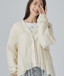 SHOO・LA・RUE | 【S-LL/洗濯機可】着痩せシルエット シャーリングシャツカーディガン(カーディガン/ボレロ)