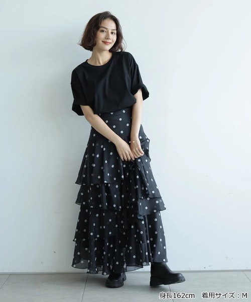 Arpege story(アルページュストーリー)の「〈着るスキンケア〉ユニセックスTシャツ(Tシャツ/カットソー・レディース・ブラック/ホワイト・FREE)」の6枚目の写真