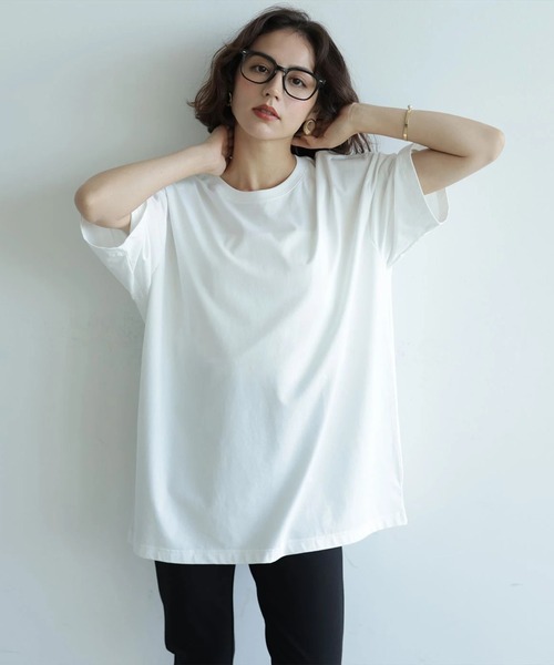 Arpege story(アルページュストーリー)の「〈着るスキンケア〉ユニセックスTシャツ(Tシャツ/カットソー・レディース・ブラック/ホワイト・FREE)」の9枚目の写真