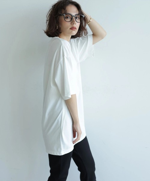 Arpege story(アルページュストーリー)の「〈着るスキンケア〉ユニセックスTシャツ(Tシャツ/カットソー・レディース・ブラック/ホワイト・FREE)」の10枚目の写真