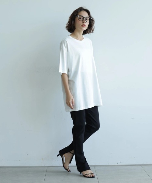 Arpege story(アルページュストーリー)の「〈着るスキンケア〉ユニセックスTシャツ(Tシャツ/カットソー・レディース・ブラック/ホワイト・FREE)」の14枚目の写真