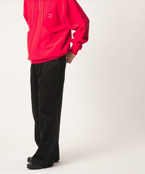 CITEN(シテン)の「<CITEN>コーデュロイワイドストレートシェフパンツ(スラックス・メンズ・ブラック/ライトグレー・M/L/S)」の6枚目の写真