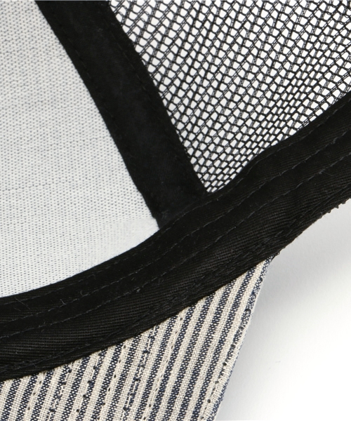 CABALLERO(キャバレロ)の「CABALLERO MESH CAP CUENCA LINEN DENIM STRIPE NAVY(キャップ・メンズ・ネイビー・FREE)」の10枚目の写真