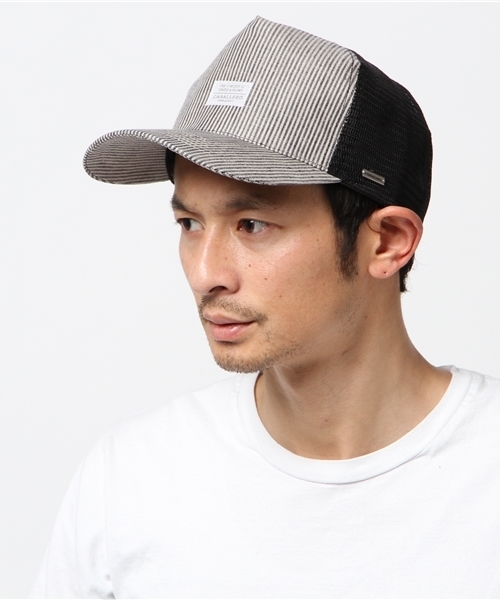 CABALLERO(キャバレロ)の「CABALLERO MESH CAP CUENCA LINEN DENIM STRIPE NAVY(キャップ・メンズ・ネイビー・FREE)」の11枚目の写真