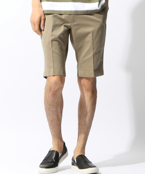 MYSELF ABAHOUSE(マイセルフアバハウス)の「ギャバショーツ(その他パンツ・メンズ・ブラック/ベージュ・MEDIUM/LARGE)」の1枚目の写真