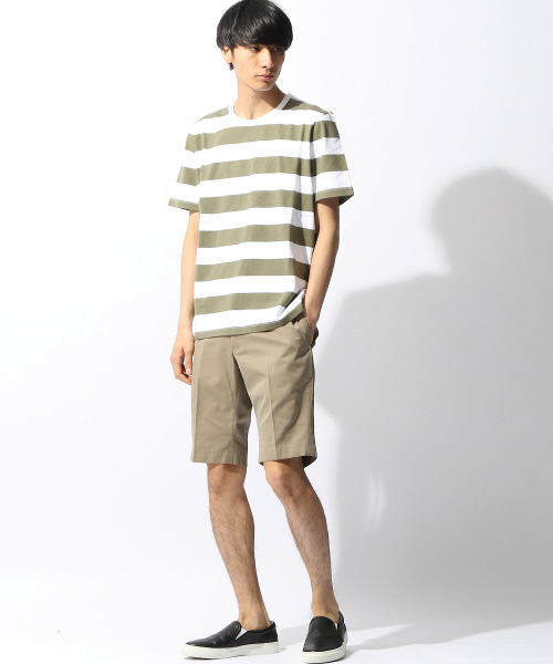 MYSELF ABAHOUSE(マイセルフアバハウス)の「ギャバショーツ(その他パンツ・メンズ・ブラック/ベージュ・MEDIUM/LARGE)」の3枚目の写真