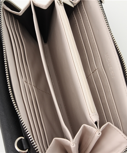 MOUSSY（マウジー）の「MULTI CACE（財布・レディース・ライトベージュ/ブラック・FREE）」の7枚目の写真