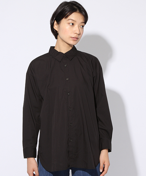 niko and...（ニコアンド）の「BFロングシャツ【niko and ...】（シャツ/ブラウス・レディース・ブラック/カーキ・LARGE/MEDIUM）」の15枚目の写真