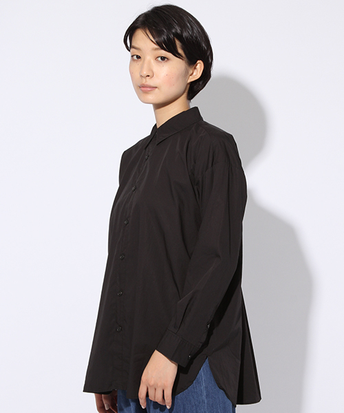 niko and...（ニコアンド）の「BFロングシャツ【niko and ...】（シャツ/ブラウス・レディース・ブラック/カーキ・LARGE/MEDIUM）」の16枚目の写真