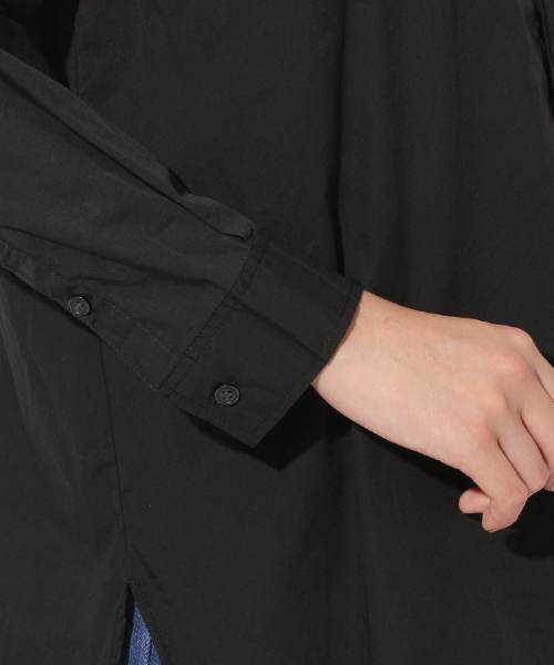 niko and...（ニコアンド）の「BFロングシャツ【niko and ...】（シャツ/ブラウス・レディース・ブラック/カーキ・LARGE/MEDIUM）」の10枚目の写真