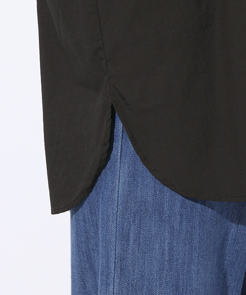 niko and...（ニコアンド）の「BFロングシャツ【niko and ...】（シャツ/ブラウス・レディース・ブラック/カーキ・LARGE/MEDIUM）」の11枚目の写真