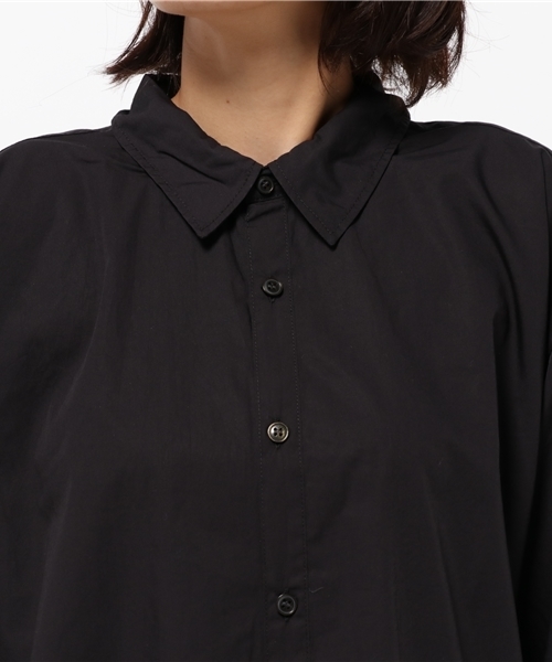 niko and...（ニコアンド）の「BFロングシャツ【niko and ...】（シャツ/ブラウス・レディース・ブラック/カーキ・LARGE/MEDIUM）」の6枚目の写真