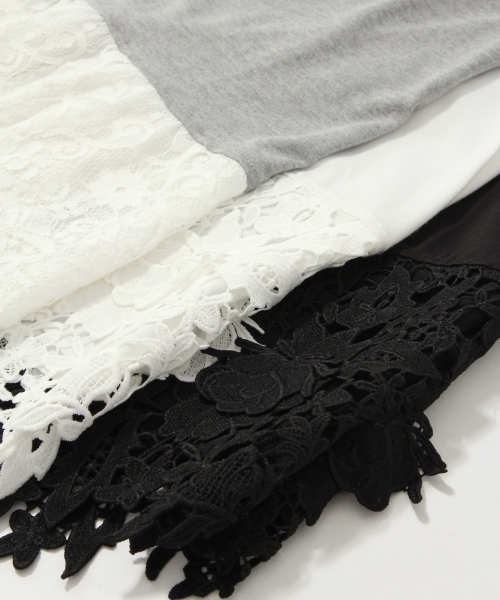 GLOBAL WORK（グローバルワーク）の「スソディティールT長袖/725121（Tシャツ/カットソー・レディース・ブラック/カーキ/ホワイト系その他/ホワイト/ネイビー/グレー・LARGE/SMALL/MEDIUM）」の14枚目の写真