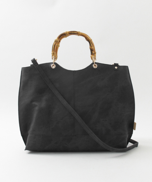 UR SELECT（ユーアールセレクト）の「バンブートートBAG（トートバッグ・レディース・ブラウン/グリーン/イエロー/ブラック・ONESIZE）」の7枚目の写真