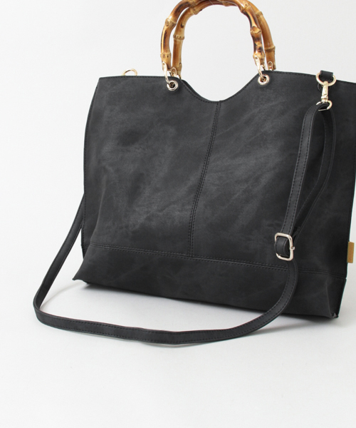 UR SELECT（ユーアールセレクト）の「バンブートートBAG（トートバッグ・レディース・ブラウン/グリーン/イエロー/ブラック・ONESIZE）」の14枚目の写真