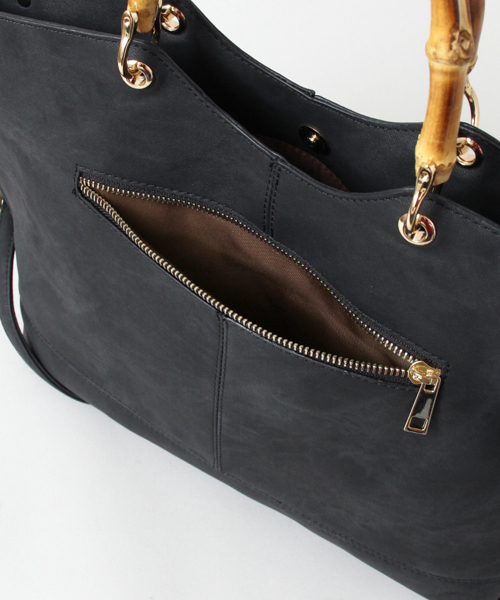 UR SELECT（ユーアールセレクト）の「バンブートートBAG（トートバッグ・レディース・ブラウン/グリーン/イエロー/ブラック・ONESIZE）」の12枚目の写真