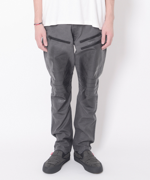 VIRGOwearworks（ヴァルゴウェアワークス）の「Special bikers coating pants（チノパンツ・メンズ・ブラック/チャコールグレー・2/3/4）」の2枚目の写真