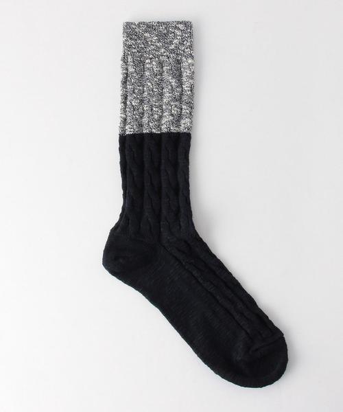 green label relaxing（グリーンレーベルリラクシング）の「[ロイヤルティーズ] KC ROYALITIES BELFAST ソックス◆（ソックス/靴下・メンズ・ダークグリーン/ネイビー・FREE）」の2枚目の写真