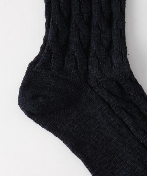 green label relaxing（グリーンレーベルリラクシング）の「[ロイヤルティーズ] KC ROYALITIES BELFAST ソックス◆（ソックス/靴下・メンズ・ダークグリーン/ネイビー・FREE）」の4枚目の写真