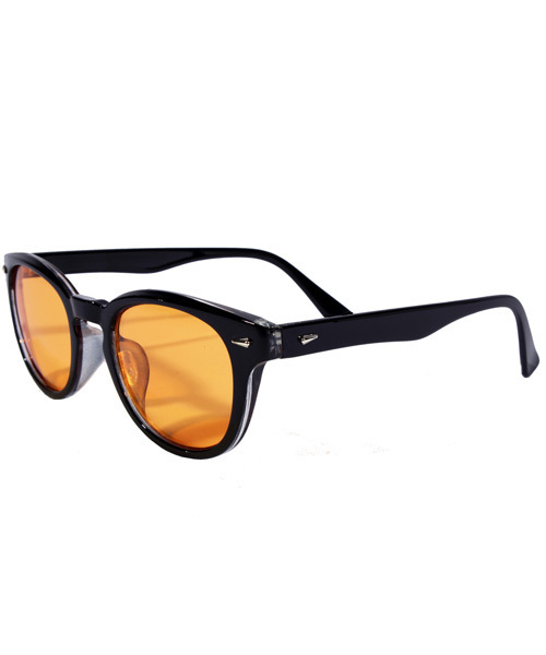 ８(eight)（エイト）の「ウェリントン サングラス 伊達メガネ 専用ケース付き（サングラス・メンズ・ブラウン/ブラック×ブルー/ブラック/ブラウン系その他/ブラウン×イエロー/ブラック系その他/ブラック×パープル・FREE）」の3枚目の写真