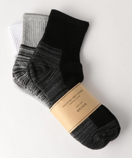 green label relaxing(グリーンレーベルリラクシング)の「<green label relaxing>クォーター 3P/3足セット ソックス(ソックス/靴下・メンズ・その他1/その他2/その他3/その他4/その他5/その他6/その他7/その他8/その他9/グレー/その他10/その他11/その他12/その他13/その他15/その他14/その他16/その他17・FREE)」の9枚目の写真
