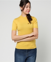 KOBE LETTUCE | 春夏に押さえておきたい「リブT」が登場！ワイドリブ★クルーネックニット/ハイネック/トップス/レディース/神戸レタス[C2391](ニット/セーター)