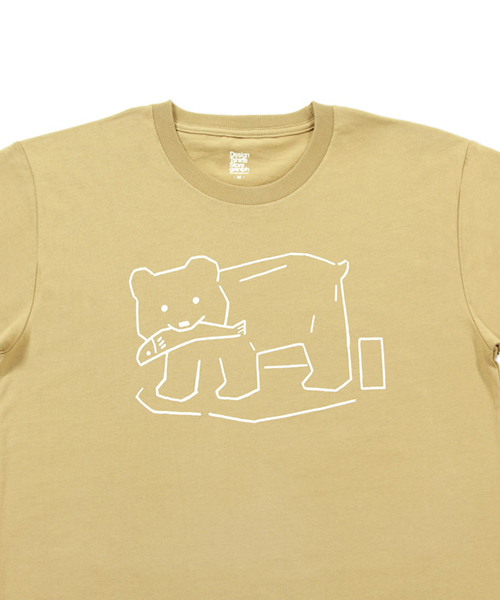 Design Tshirts Store graniph（デザイン　ティーシャツ　ストア　グラニフ）の「ベーシックTシャツ/キボリノクマ（Tシャツ/カットソー・メンズ・ベージュ系その他・SMALL/MEDIUM/X-SMALL/LARGE）」の5枚目の写真