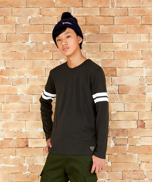 KRIFF MAYER Kid's Collection（クリフメイヤーキッズコレクション）の「USE-TEE　（ティーンズ170cm）（Tシャツ/カットソー・キッズ・グリーン/レッド/オフホワイト/グレー/ネイビー/チャコール/イエロー/パープル・170）」の4枚目の写真