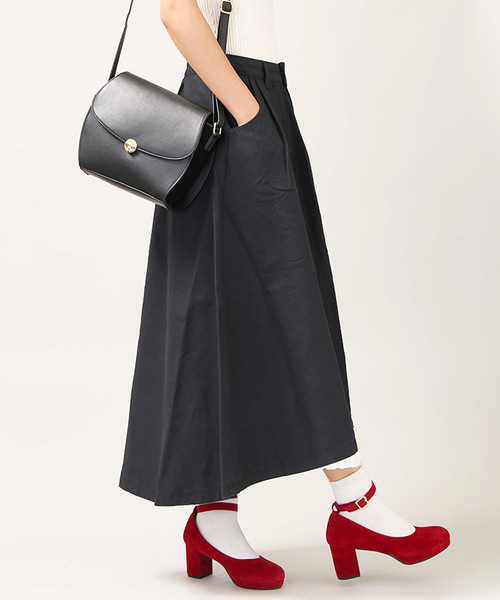 WEGO（ウィゴー）の「DISPARK/フリルイレヘムロングスカート（スカート・レディース・ブラック/ベージュ・FREE）」の11枚目の写真