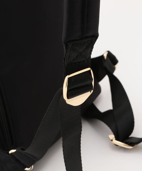 BEAUTY&YOUTH UNITED ARROWS（ビューティーアンドユースユナイテッドアローズ）の「BY∴ ナイロンフォールドリュック о（バックパック/リュック・レディース・ブラック/ベージュ・FREE）」の14枚目の写真