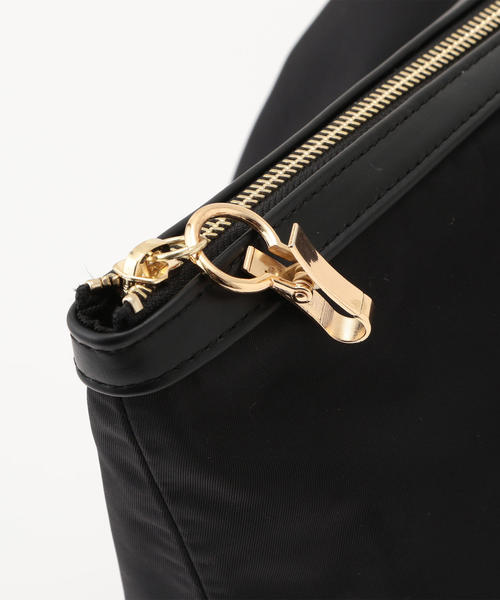 BEAUTY&YOUTH UNITED ARROWS（ビューティーアンドユースユナイテッドアローズ）の「BY∴ ナイロンフォールドリュック о（バックパック/リュック・レディース・ブラック/ベージュ・FREE）」の7枚目の写真