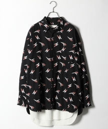 RAGEBLUE | コットン/レーヨン総柄シャツ/776784(シャツ/ブラウス)