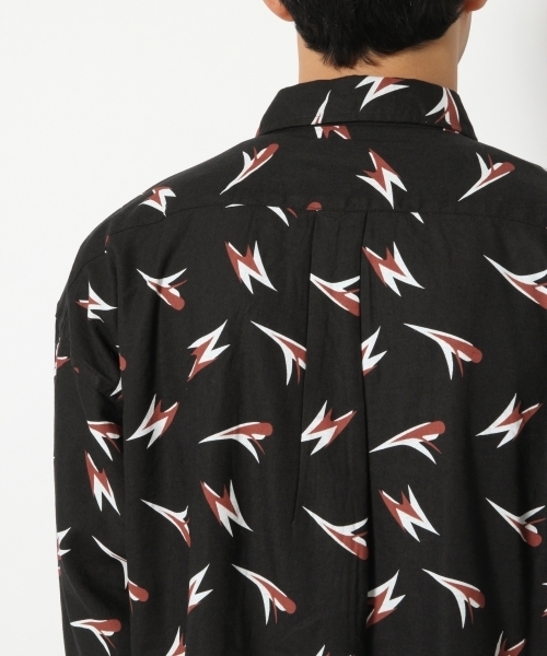 RAGEBLUE（レイジブルー）の「コットン/レーヨン総柄シャツ/776784（シャツ/ブラウス・メンズ・ブラック/ネイビー・LARGE/MEDIUM/SMALL）」の10枚目の写真